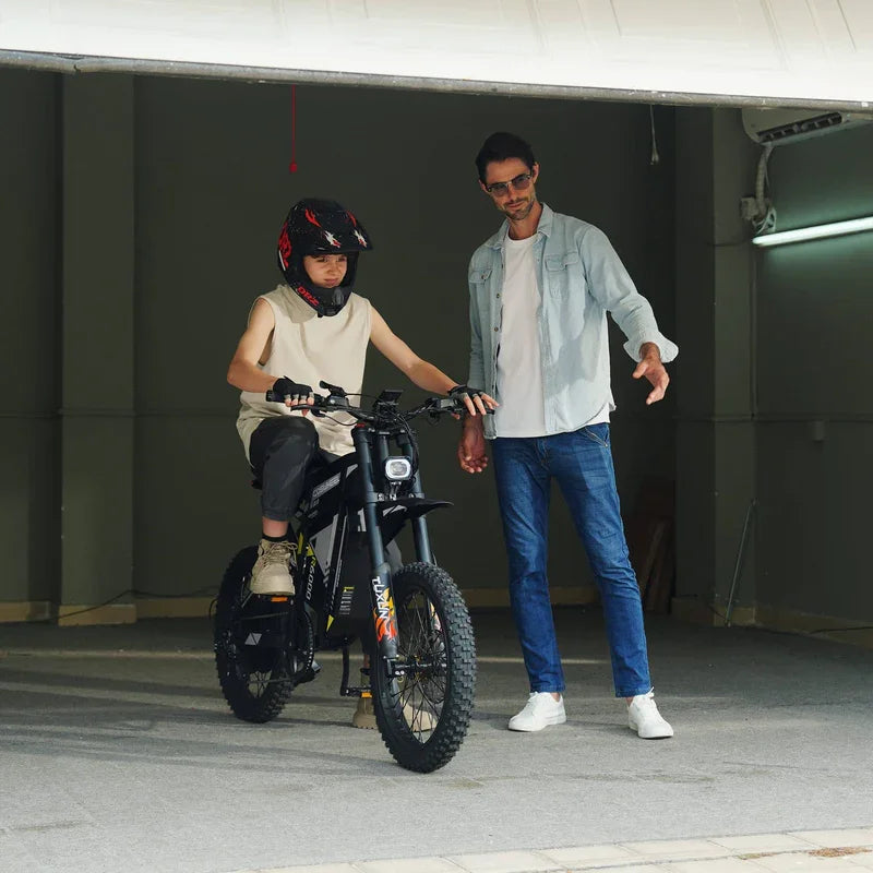 R6000 Adult Electric Bike 7000W 60V30Ah Battery Mountain All-Terrain Motorcycle 17'S Tires Fat Tire E-Bike